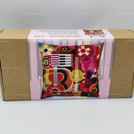 Needlepoint Pillow Kit "Music Vibes"