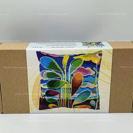 Needlepoint Pillow Kit "Abstract Tree"
