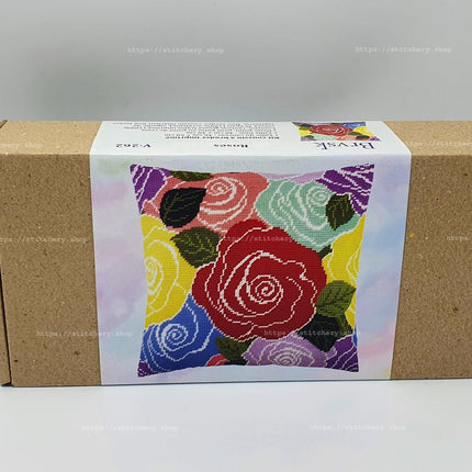 Needlepoint Pillow Kit "Roses"