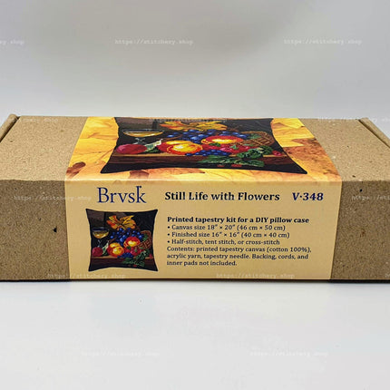 Needlepoint Pillow Kit "Still Life with Fruits"