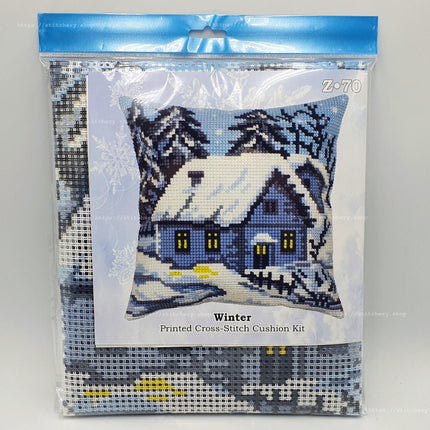 Cross Stitch Pillow Kit "Winter"