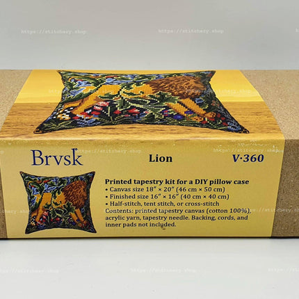 Needlepoint Pillow Kit "Lion"