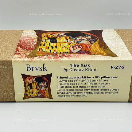Needlepoint Pillow Kit "The Kiss"
