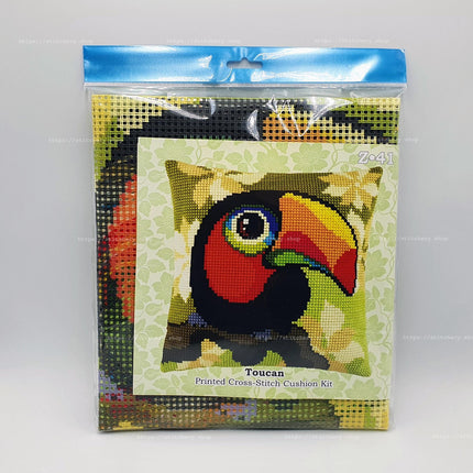 Cross Stitch Pillow Kit "Toucan"