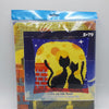 Cross Stitch Pillow Kit "Cats on the Roof"
