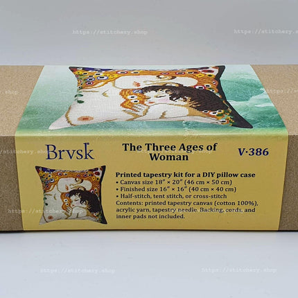 Needlepoint Pillow Kit "The Three Ages of Woman"