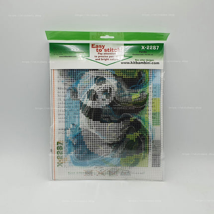 DIY Needlepoint Kit "Panda" 5.9"x7.9"