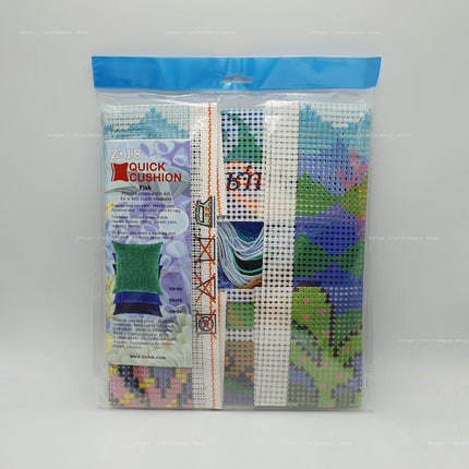Cross Stitch Pillow Kit "Fish"