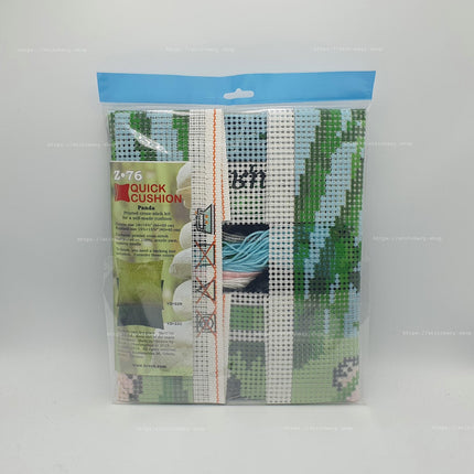 Cross Stitch Pillow Kit "Panda"