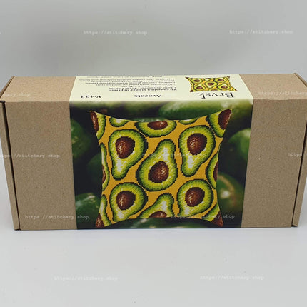 Needlepoint Pillow Kit "Avocados"