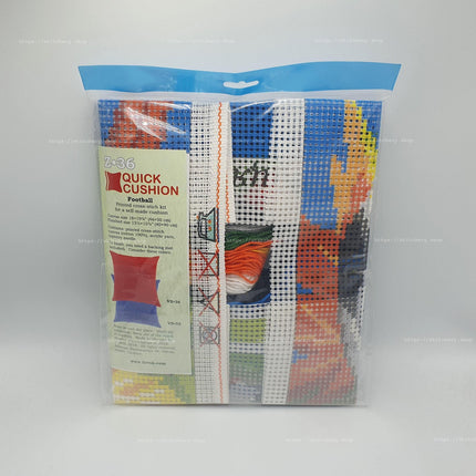 Cross Stitch Pillow Kit "Soccer"