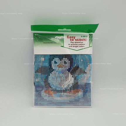 DIY Needlepoint Kit "Penguin" 5.9"x5.9"