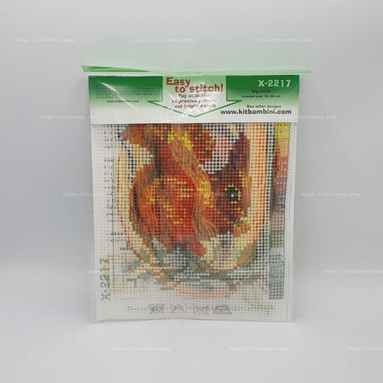 DIY Needlepoint Kit "Squirrel" 5.9"x7.9"