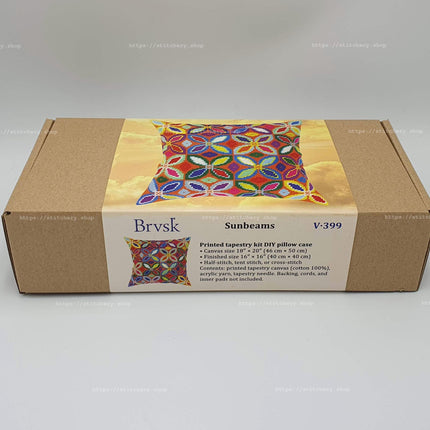 Needlepoint Pillow Kit "Sunbeams"