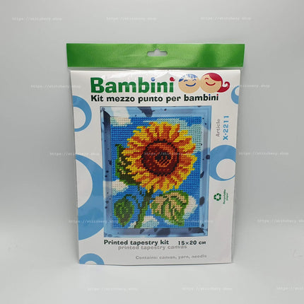 DIY Needlepoint Kit "Sunflower" 5.9"x7.9"