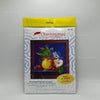 DIY Cross Stitch Kit "Red-flanked bluetail and apples" with Printed Tapestry Canvas