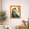 DIY Cross Stitch Kit with Printed canvas "Wandering Madonna"