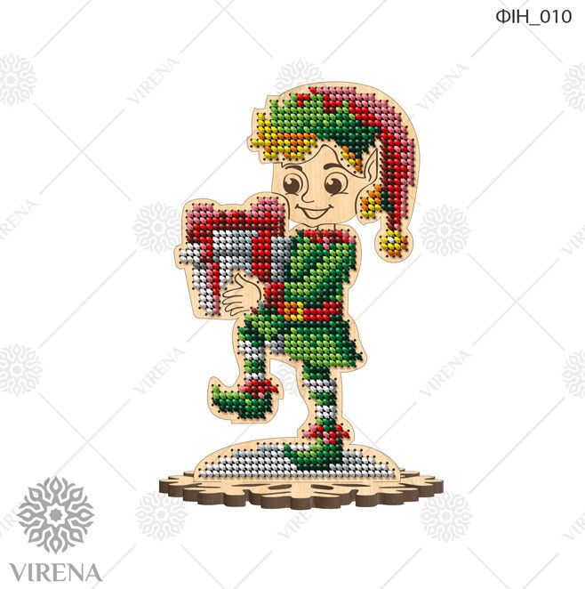 DIY Christmas decoration kit "Christmas elf with gifts"