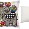 Needlepoint Pillow Kit "Elephant and Owls"