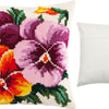 Cross Stitch Pillow Kit "Pansies"