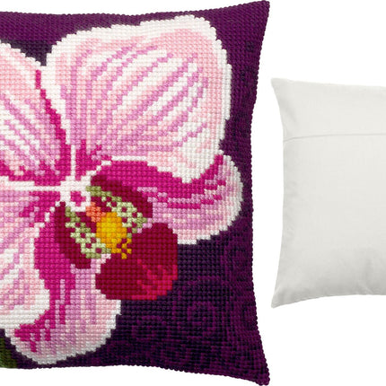 Cross Stitch Pillow Kit "Orchid"