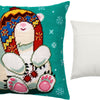 Needlepoint Pillow Kit "Bear in a Trapper Hat"