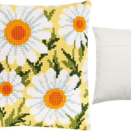 Cross Stitch Pillow Kit "Daisies"