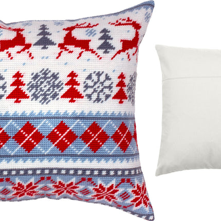Needlepoint Pillow Kit "Winter Deer"