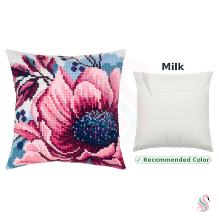 Cross Stitch Pillow Kit "Winter Rose"
