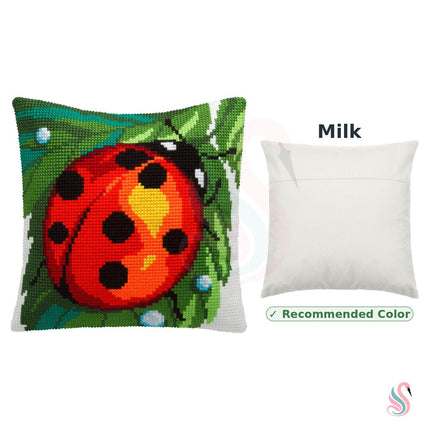 Cross Stitch Pillow Kit "Ladybug"