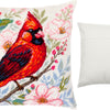 Needlepoint Pillow Kit "Cardinal Among Flowers"