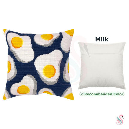 Needlepoint Pillow Kit "Fried Eggs"