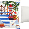 Needlepoint Pillow Kit "Overseas Adventure"