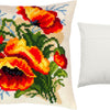Cross Stitch Pillow Kit "Poppies, C. Klein"