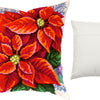 Needlepoint Pillow Kit "Poinsettia"