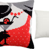 Cross Stitch Pillow Kit "Flirting"