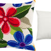 Cross Stitch Pillow Kit "Fantasy Flowers"