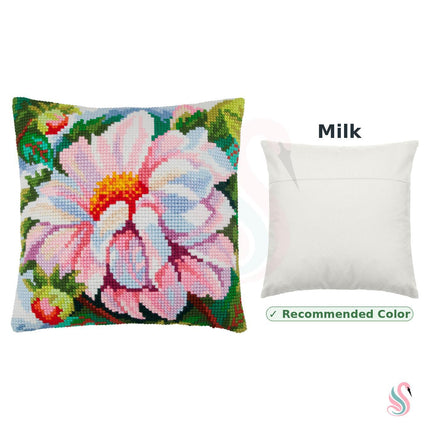 Cross Stitch Pillow Kit "Dahlia"