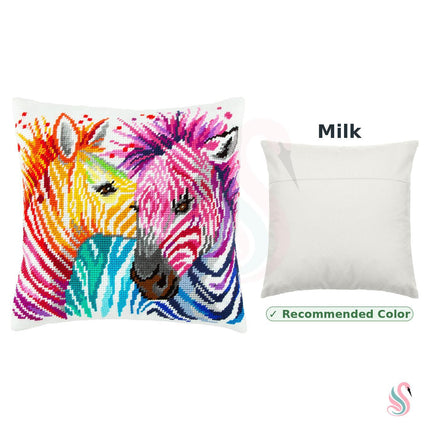 Needlepoint Pillow Kit "Zebras"