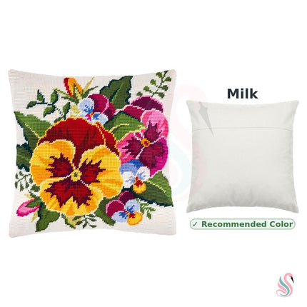 Needlepoint Pillow Kit "Violas"