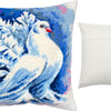 Needlepoint Pillow Kit "White Pigeon"