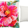Cross Stitch Pillow Kit "Hibiscus"