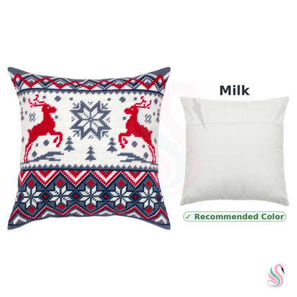 Needlepoint Pillow Kit "Deer Pattern"