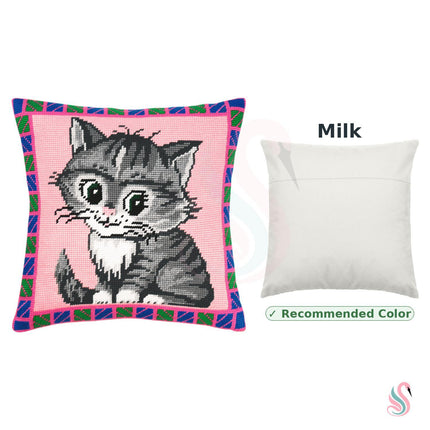 Needlepoint Pillow Kit "Pussycat"