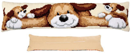 DIY Cross Stitch Cushion Kit "Dog", Draft stopper kit