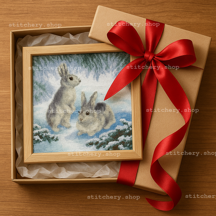 DIY Counted Cross Stitch Kit "Forest Couple"