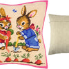 Needlepoint Pillow Kit "Rabbits the Farmers"
