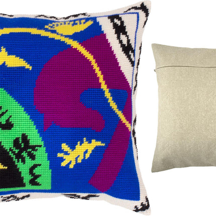 Needlepoint Pillow Kit "Horse, Rider, and Clown"