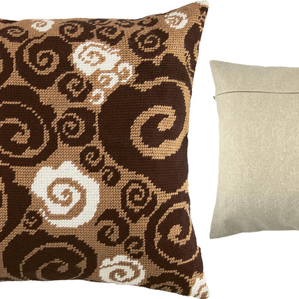 Needlepoint Pillow Kit "Cappuccino"