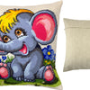 Needlepoint Pillow Kit "Funny Elephant"